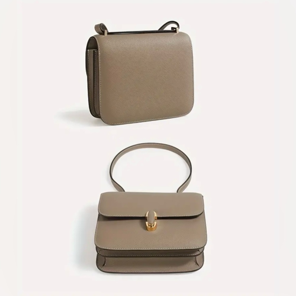 Women Handbag Leather Shoulder Crossbody Bag Small Square Bag - Picture 8 of 15